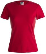 T-paita Women Colour T-Shirt "keya" WCS180, punainen liikelahja logopainatuksella